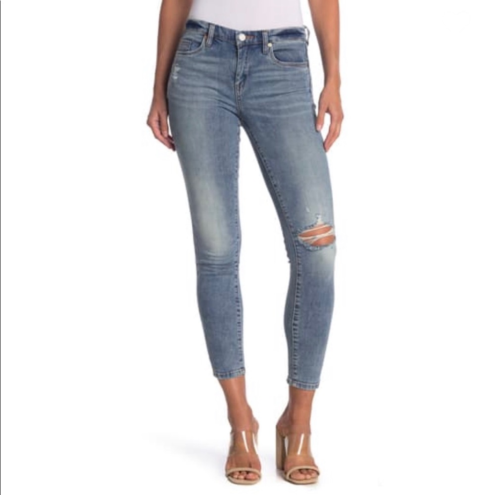 Blank NYC The Bond Never Over Cropped Skinny Jeans Size 28
